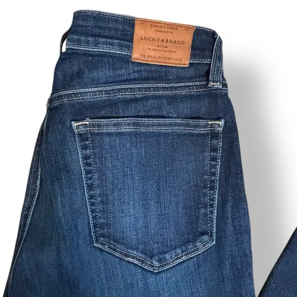 Lucky Brand Hayden Skinny Ankle Jeans Size 4  27 Inseam Dark Wash Stretch‎ Denim